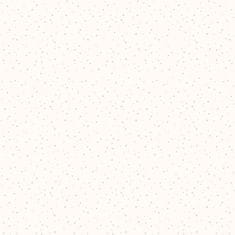 Biela vliesová detská tapeta s ružovými hviezdičkami 7005-3, Noa, 0,53 x 10,05 m