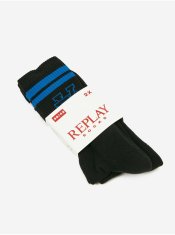 Replay Súprava dvoch párov ponožiek v čiernej farbe Replay 35-38