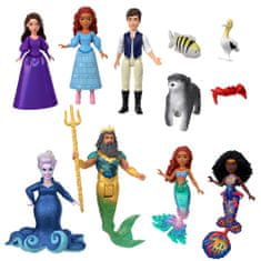 Disney The Little Mermaid Sada malých bábik a kamarátov zo zeme a mora HND30