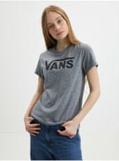 Vans Šedé dámske tričko s potlačou VANS Flying V Crew XS