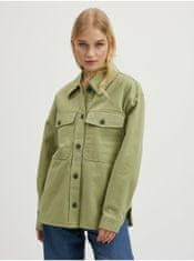 Vero Moda Svetlo zelená dámska ľahká košeľová bunda VERO MODA Fame S