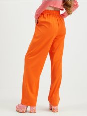 Vero Moda Elegantné nohavice pre ženy VERO MODA - oranžová L/32