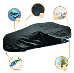 J&J Automotive Autoplachta Klasic Black XL - jeseň /zima bez UV žiarenia, (Veľkosť: XL)