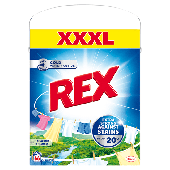 Rex prací prášok Amazonia Freshness Box 66 praní