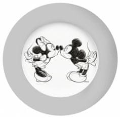 Disney Mickey tanier 21 cm Bozk skica strieborná/sivá