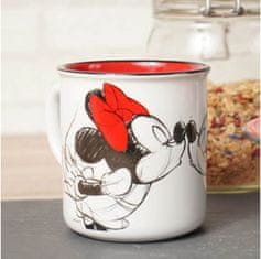 Disney Mickey hrnček 400 ml Bozk skica smaltovaný vzhľad