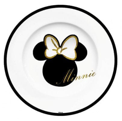 Disney Minnie tanier 21 cm Zlaté trblietky
