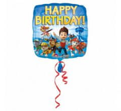 Amscan Fóliový balón 18" - Paw Patrol Happy Birthday