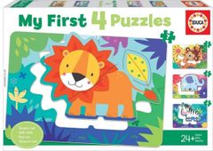 Moje první puzzle Zvířátka z divočiny 4v1 - (5,6,7,8 dílků)