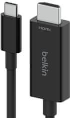 Belkin kábel USB-C na HDMI 2.1, 2 m, čierny, AVC012bt2MBK - rozbalené