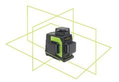 Strend Pro Krížový laser 3D 360 ° zelený lúč, samonivelačný STREND PRE INDUSTRIAL GF360G 30m/50m