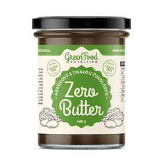 GreenFood Nutrition Zero Butter Arašidový krém s tmavou čokoládou 400g