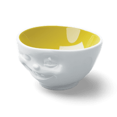 58products Miska " Mrkajúca" v bielej farbe, žltá vo vnútri, 500 ml