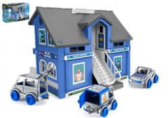 Wader Play House - Policajná stanica plast + 3ks auta + 1ks helikoptéra