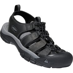KEEN Pánske kožené sandále NEWPORT 1022247 black/steel grey (Veľkosť 43)