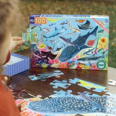 eeBoo Puzzle Žraloky 100 dielikov
