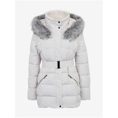 Orsay Krémová dámska zimná prešívaná bunda s opaskom ORSAY_814014-029000 40