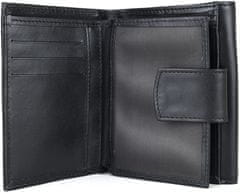 VegaLM UNISEX kožená peňaženka v čiernej farbe