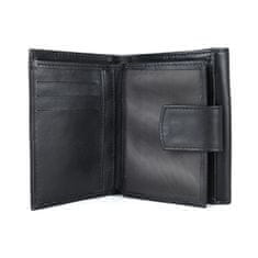 VegaLM UNISEX kožená peňaženka v čiernej farbe