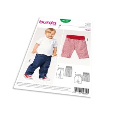 Burda Strih Burda 9359 - Detské džínsové nohavice, trojštvrťové nohavice
