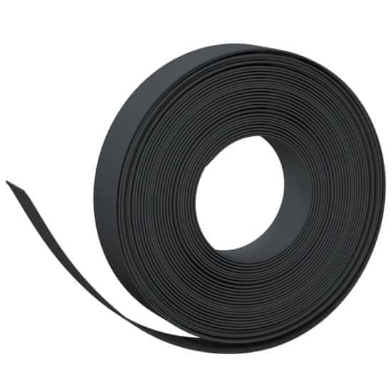 Vidaxl Záhradné obruby 3 ks čierne 10 m 10 cm polyetylén