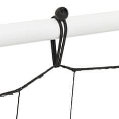 Vidaxl Futbalová bránka so sieťou biela&čierna 184x61x123 cm oceľ&PE