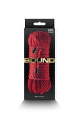 NS Novelties BOUND Rope (Red), 7,5 m lano zo syntetických vlákien