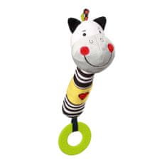 BABY ONO Plyšová pískací hračka s kousátkem Baby Ono zebra Zack 