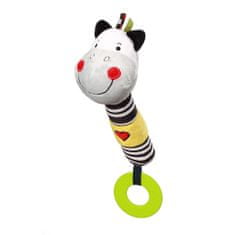 BABY ONO Plyšová pískací hračka s kousátkem Baby Ono zebra Zack 