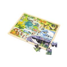 Viga Detské drevené puzzle Viga Zoo 48 ks 