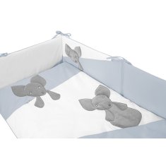 BELISIMA 3-dielne posteľné obliečky Belisima Mouse 100/135 modré 