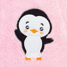 NEW BABY Zimná detská kombinéza New Baby Penguin ružová 74 (6-9m)