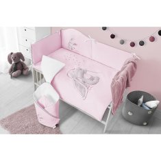 BELISIMA 3-dielne posteľné obliečky Belisima ANDRE 90/120 ružové 