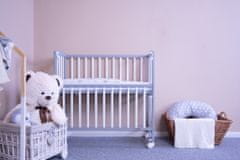 NEW BABY Detská prístavná postieľka New Baby MATEO 90x40 cm bielo-sivá 