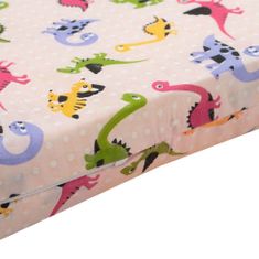 NEW BABY Detský penový matrac 120x60 rúžový - rôzne obrázky