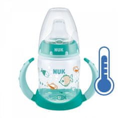 Nuk Dojčenská fľaša na učenie NUK s kontrolou teploty 150 ml zelená 