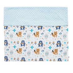 NEW BABY Detská deka z Minky New Baby Medvedíkovia modrá 80x102 cm 