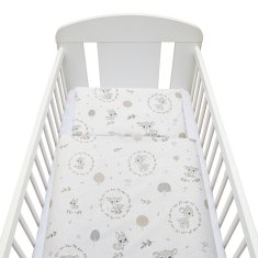 NEW BABY 2-dielne posteľné obliečky New Baby 100/135 cm Srnka sivé 