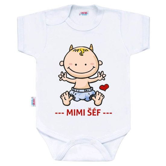 NEW BABY Body s potlačou New Baby MIMI ŠÉF 50