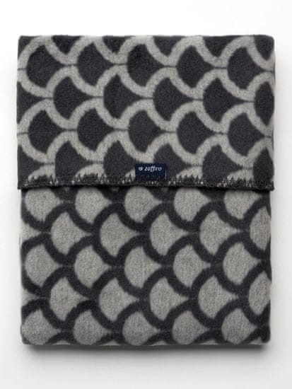 Womar Detská bavlnená deka so vzorom Womar 75x100 sivo-grafitová