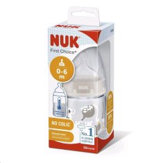 Nuk Dojčenská fľaša NUK First Choice Temperature Control 150 ml beige 