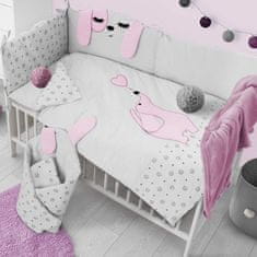 BELISIMA 3-dielne posteľné obliečky Belisima Lovely Puppy 100/135 ružové 