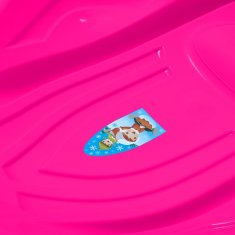 Baby Mix Detský sánkovací klzák Mušľa Baby Mix PREMIUM KOMFORT 80 cm ružový 
