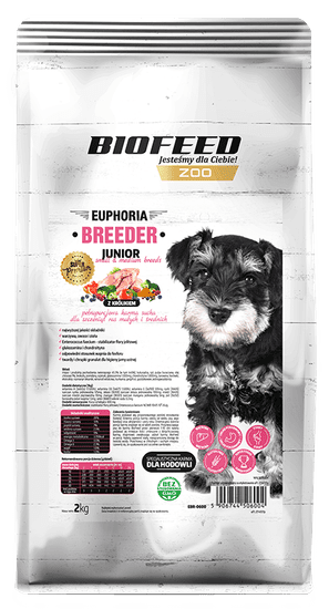 BIOFEED Euphoria Breeder Junior Small & Medium Pre Šteňatá Malých A Stredných Plemien S Králikom 2kg