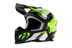 MAXX MX 633 cross helma čiernozelená reflex XXL černozelená reflexní