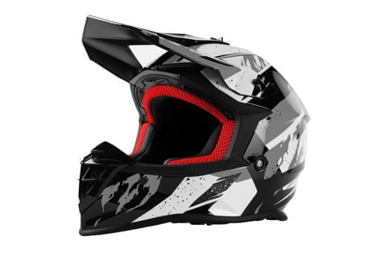 MAXX MX 633 cross helma čierno/bielo/strieborná