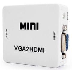 Goobay Redukcia samica VGA na samicu HDMI aj s audio výstupom jack