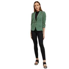 Orsay Bielo-zelené dámske kockované sako ORSAY_482450-856000 38