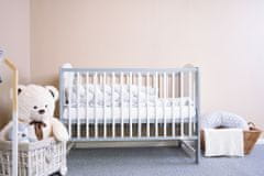 NEW BABY Detská postieľka ELSA bielo-šedá