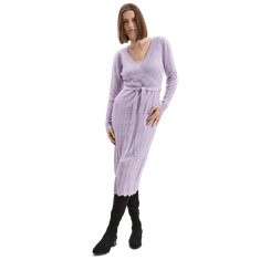 Orsay Svetlofialové dámske šaty midi so svetrom zo zmesi vlny ORSAY_530387-447000 XL
